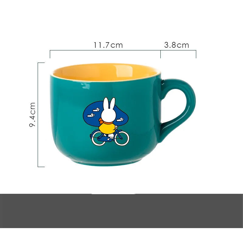 Miffy 650ml Mug Collection – Yellow, Green & Pink