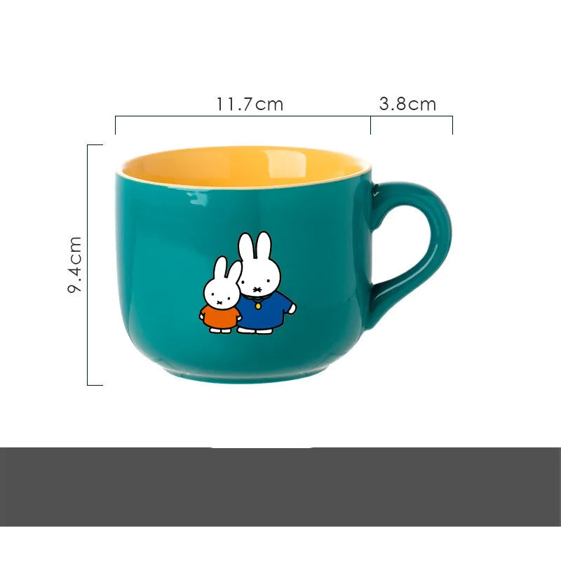 Miffy 650ml Mug Collection – Yellow, Green & Pink