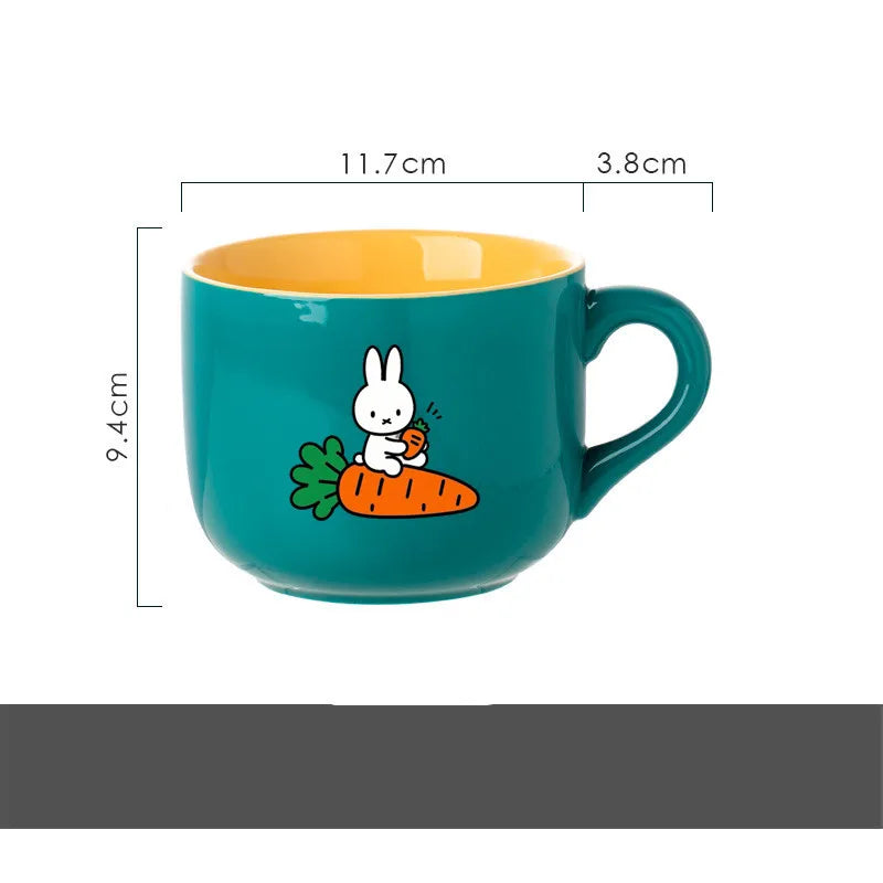 Miffy 650ml Mug Collection – Yellow, Green & Pink