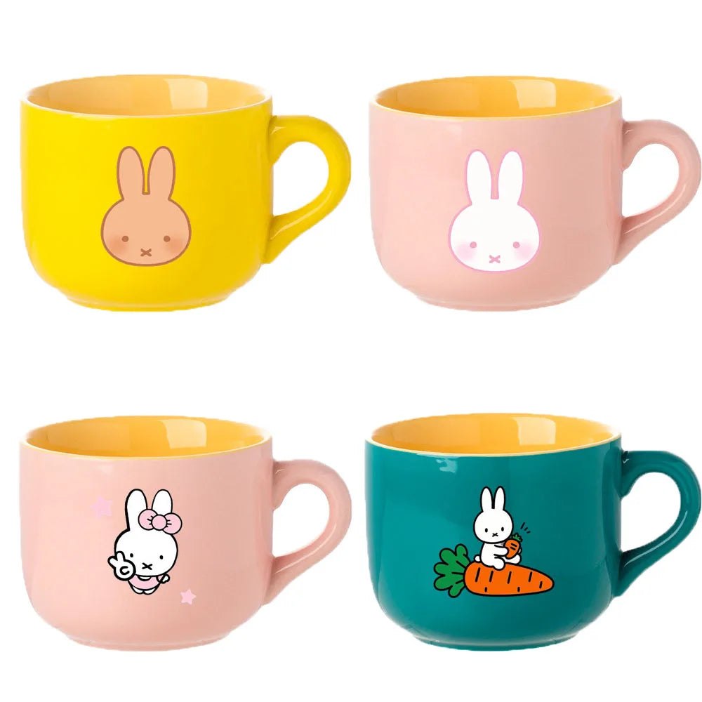 Miffy 650ml Mug Collection – Yellow, Green & Pink