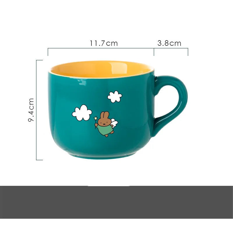 Miffy 650ml Mug Collection – Yellow, Green & Pink