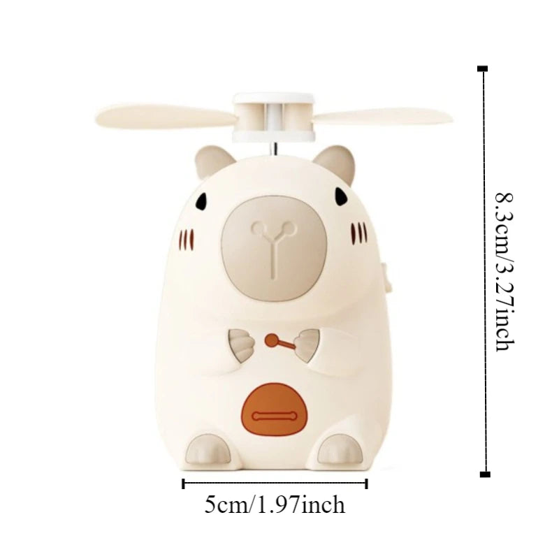 Capybara Handheld Personal Fan—a pocket-sized cooling companion with a dose of adorable charm: