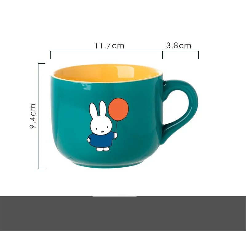 Miffy 650ml Mug Collection – Yellow, Green & Pink