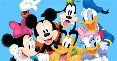 Mickey and friends