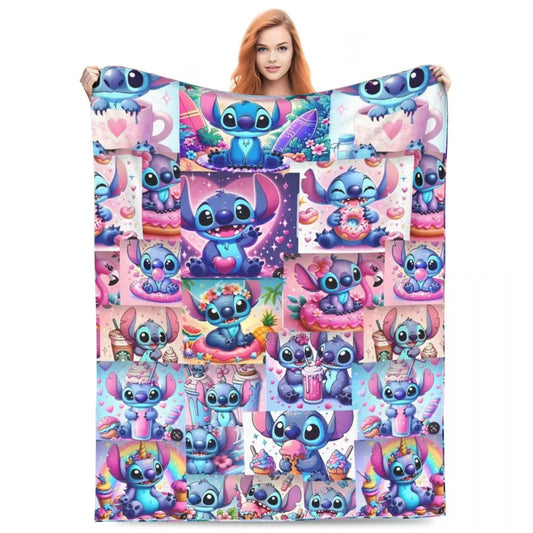 Stitch Collage Print Throw Rug | Exclusive to Kawaii World Australia | 4 Sizes