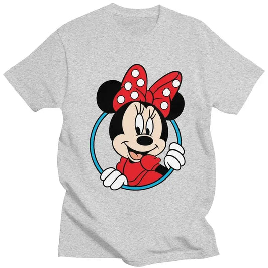 Custom Minnie Mouse Print Adult Unisex T-Shirt