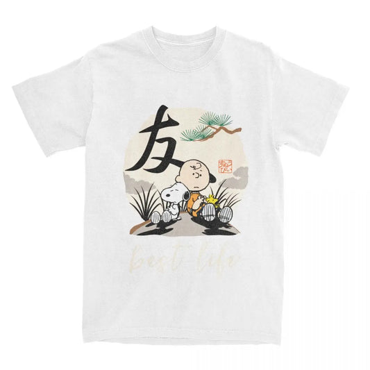 “Just Chillin’” Tee – Snoopy, Charlie Brown & Woodstock Edition