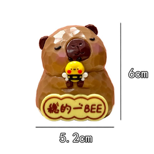 Capybara and friends textured Ornament.