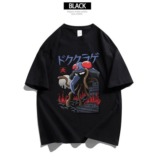 Pokémon Battle-Ready Unisex T-Shirt – Black- M-5XL